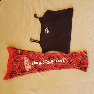 Red Wings Sport Combo, Pant Official NHL Brand, Size L, And Top by Gear Sports,